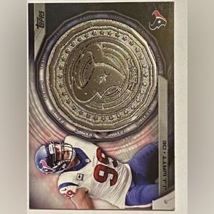 2014 topps football card 
JJ Wyatt 
NFL flip coin